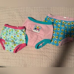 Baby Shark Potty Training Pants 3-Pack Toddler Training Underwear Pink & Blue 4T